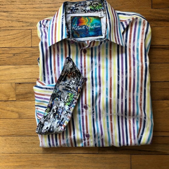 Robert Graham Other - Robert Graham Sport Shirt with Flip Cuffs L